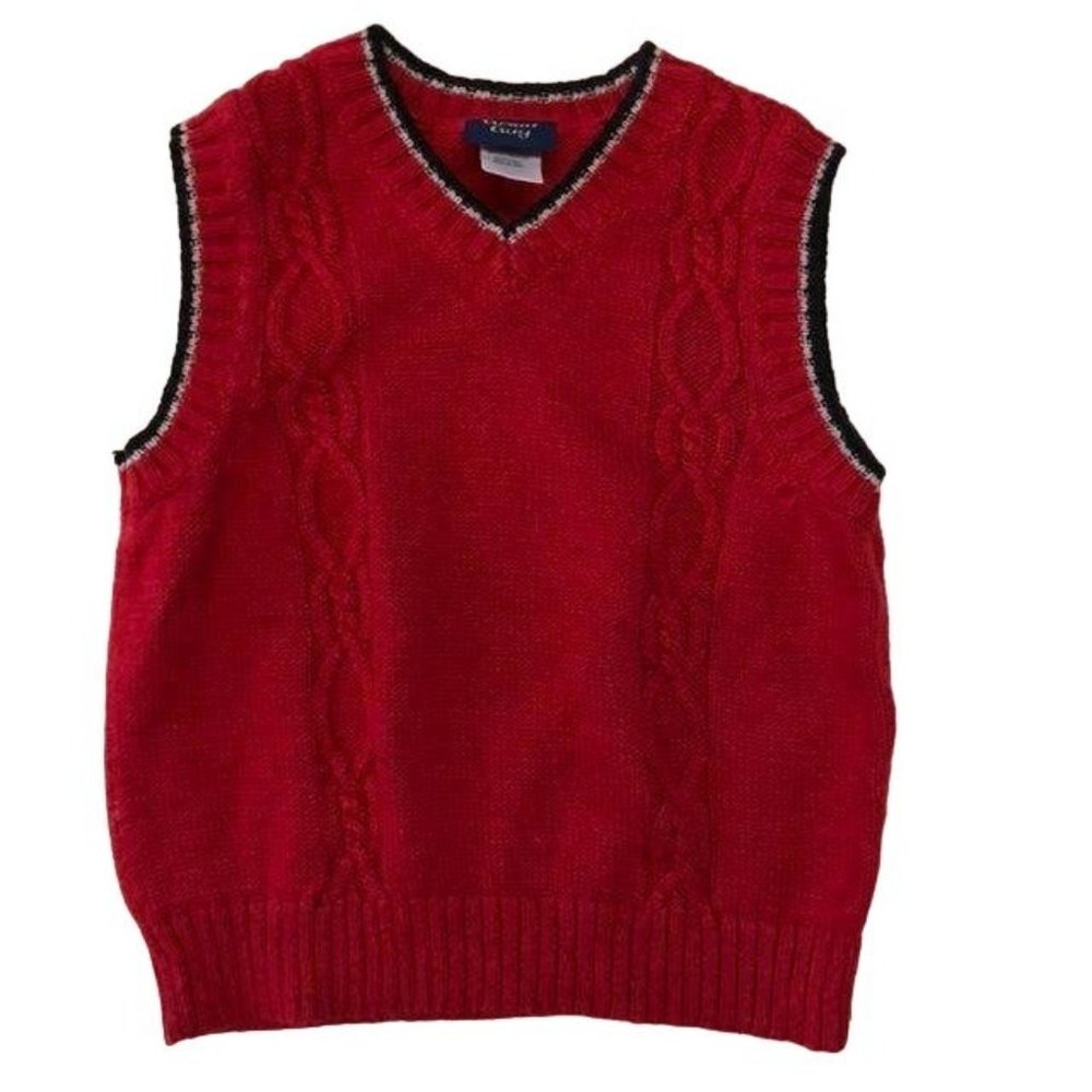 Great Guy Sweater Vest Infant Boys 24 Mo Used Red
